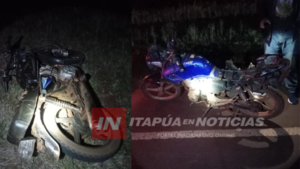 MOTOCICLISTAS COLISIONARON ENTRE SÍ EN CAPITÁN MEZA - Itapúa Noticias