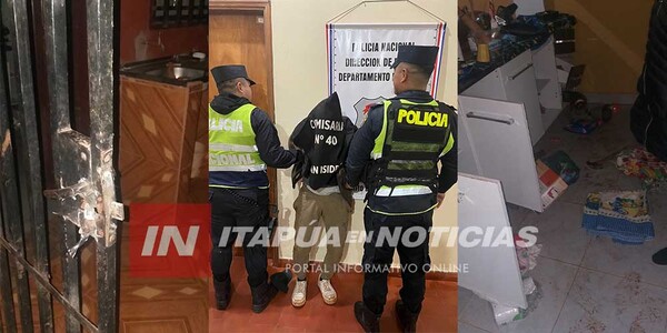 RECUPERARON OBJETOS HURTADOS TRAS PROCEDIMIENTO EN ENCARNACIÓN - Itapúa Noticias