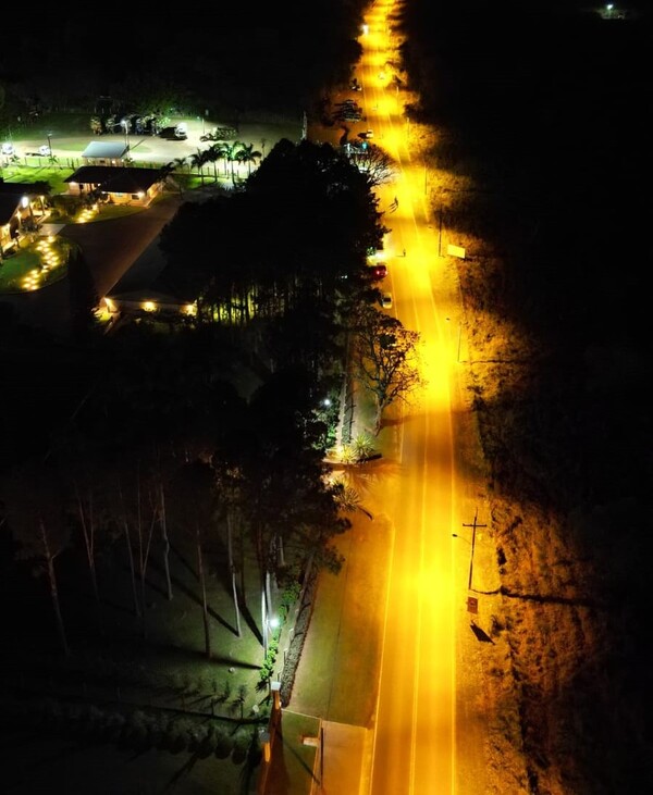 Habilitan obra de refuerzo de la iluminación pública en Paso Yobái - .::Agencia IP::.