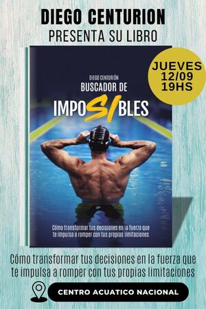 Campeón master de natación lanza libro "Buscando imposibles"