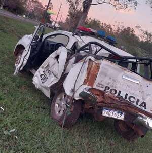 Camión chocó contra patrullera sobre la ruta Py01 en General Delgado - Policiales - ABC Color