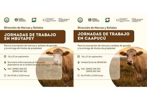 Jornadas de trabajo de Marcas y Señales de Ganado en Paraguarí