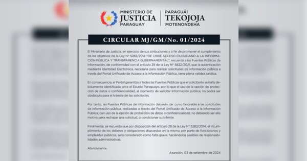Diario HOY | Pedidos de información pública no se pueden rechazar si se utiliza opción de confidencialidad