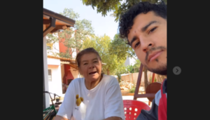 El tierno y divertido momento de Cecilio con su mamá