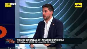Tren de cercanías sin Corea del Sur: “acá no hay ideas para hacer un tren eléctrico“, según diputado - Mesa de Periodistas - ABC Color