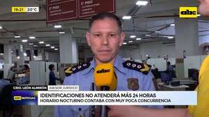Identificaciones ya no atenderá 24 horas: horario nocturno contaba con muy poca concurrencia - ABC Noticias - ABC Color