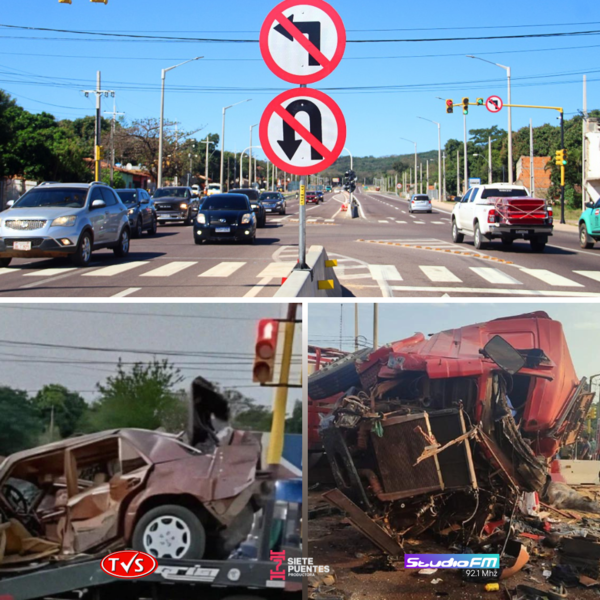 DESDE HOY ELIMINARÁN GIROS A LA IZQUIERDA EN CRUCE PEDROZO - TVS