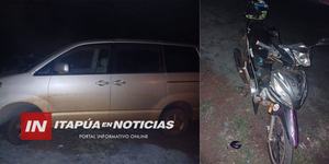 CHOQUE ENTRE MOTOCICLETA Y CAMIONETA EN OBLIGADO DEJA UN HERIDO - Itapúa Noticias