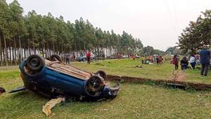 Impactante accidente de tránsito se cobra una vida en la ruta Acahay-Ybycuí