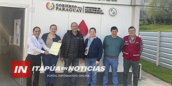 HEMOCENTRO DE ENCARNACIÓN RECIBIÓ HABILITACIÓN POR 5 AÑOS MÁS - Itapúa Noticias