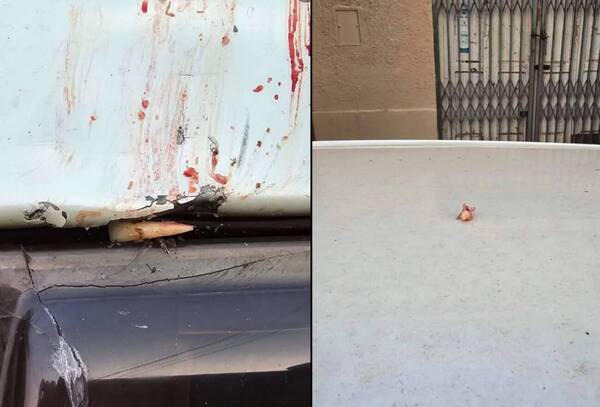 Persecución opa con un final inesperado: un motoca ¡dejó un diente por un auto!