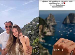 “Dijo que sí”: la romántica propuesta que le hizo un pelotero a su novia modelo
