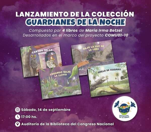 Realizarán la presentación de la colección de libros de cuentos “Guardianes de la noche” - Literatura - ABC Color