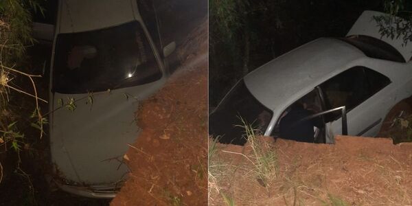 CONDUCTOR HUYÓ TRAS CHOCAR SU AUTOMÓVIL EN CARLOS A. LÓPEZ - Itapúa Noticias