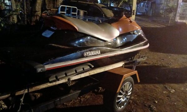Incautan moto ski de dudosa procedencia