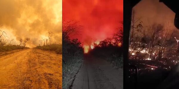 BATALLA TITÁNICA CONTRA EL FUEGO EN EL CHACO PARAGUAYO - Itapúa Noticias
