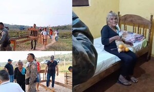 Policías y vecinos mejoraron condición de vida de una abuelita en Yhú – Prensa 5