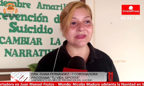 Lanzan campaña "Tu vida importa" en Coronel Oviedo por el mes de prevención del suicidio - OviedoPress