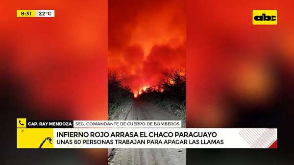 Infierno en el Chaco: bombero anticipa una crisis peor que la de 2019 - ABC Noticias - ABC Color