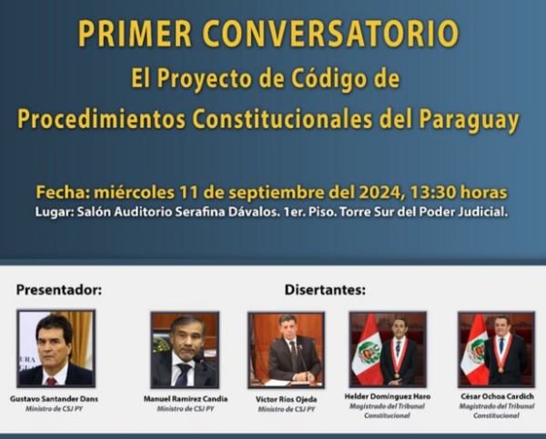 CSJ y AMJP invitan a participar de conversatorio sobre procedimientos constitucionales - PDS RADIO Y TV