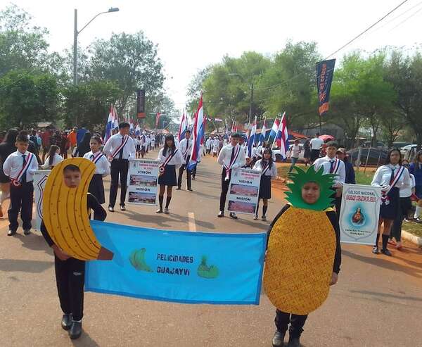 Guayaybí: conmemoran 32 años de distritación de la Ciudad de la Banana y la Piña - Nacionales - ABC Color