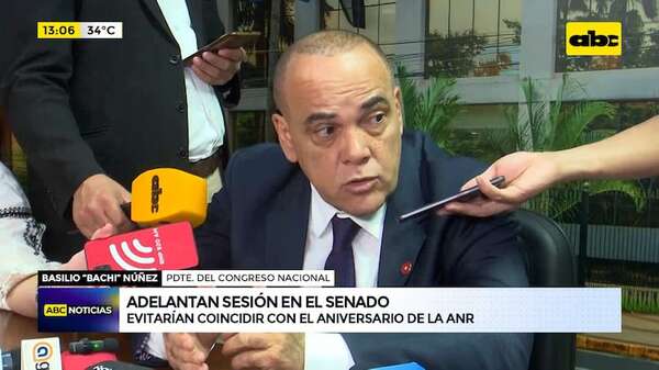 Video: Senado adelanta sesión para evitar que coincida con el aniversario de la ANR - ABC Noticias - ABC Color