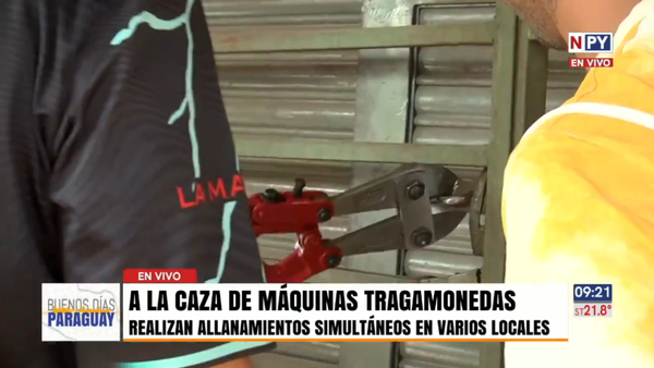 Allanan puestos comerciales en busca de tragamonedas
