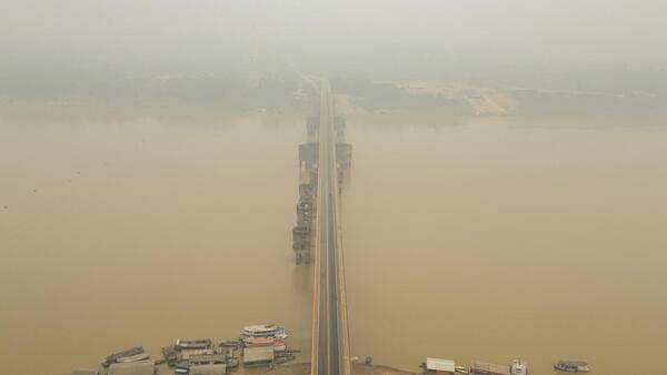 Porto Velho, la ciudad amazónica que no ve el sol por tanto humo de los incendios
