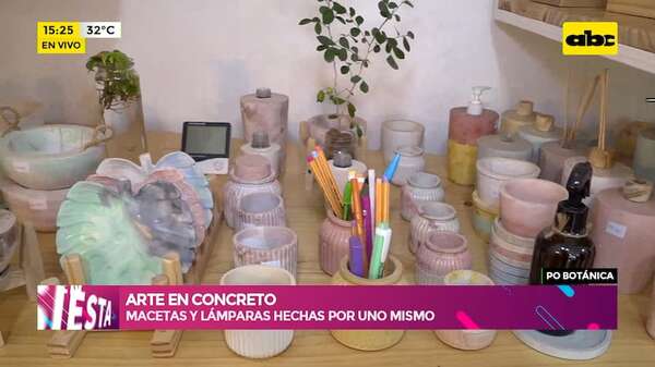 Po botánica y concreto: arte en concreto, un emprendimiento familiar - Ensiestados - ABC Color