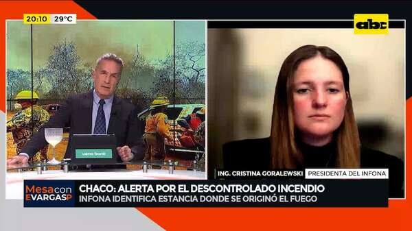 Infona identifica estancia donde se originó incendio: “este es un acto criminal”, según ingeniera - Mesa de Periodistas - ABC Color