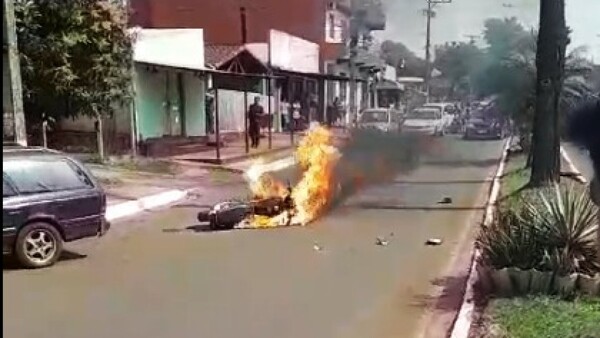Falleció motochorro que chocó al intentar escapar