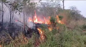 Se incendia el Parque Cerro Corá y bomberos ya no dan abasto