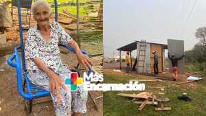 La solidaridad siempre podrá más que la maldad: Reconstruyen puesto de ventas de Doña Lidia