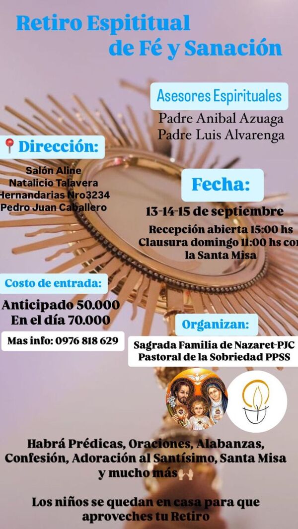 Retiro Espiritual de Fé y Sanación