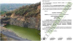 Prórroga del contrato de arrendamiento y explotación de la cantera del cerro Ñemby