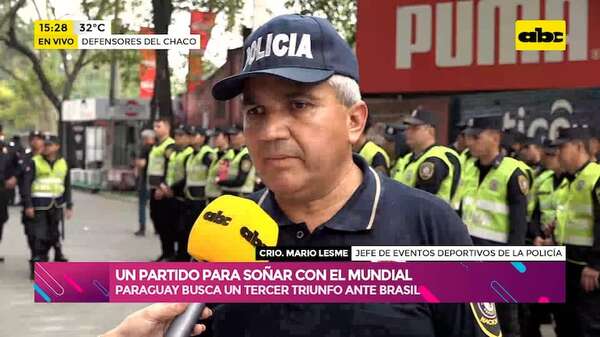 Medidas de seguridad para el partido Paraguay vs. Brasil: no llevar casacas que hagan alusión al equipo visitante - Ensiestados - ABC Color