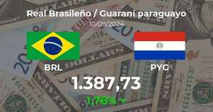 Real Brasileño / Guaraní paraguayo en Paraguay hoy: precio del 10 de septiembre - Cotizaciones - ABC Color