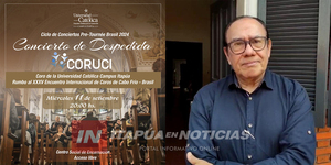 INVITAN AL CONCIERTO DE DESPEDIDA DEL CORUCI PREVIO AL TOURNÉE BRASIL 2024 - Itapúa Noticias
