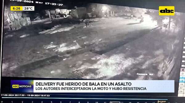 Limpio: Delivery fue herido de bala tras un asalto - ABC Noticias - ABC Color