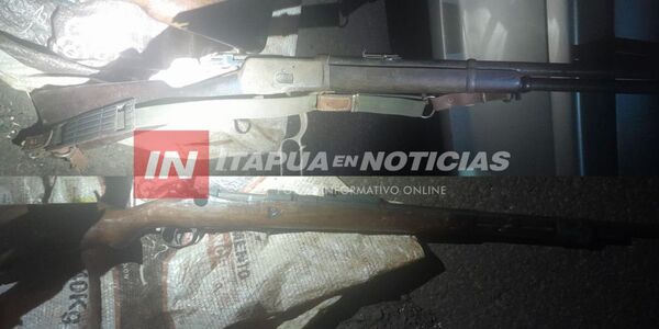 RECUPERARON ARMAS HURTADAS EN CARMEN DEL PARANÁ. - Itapúa Noticias