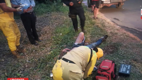 Dos hombres son baleados en la vía pública en J. Augusto Saldívar