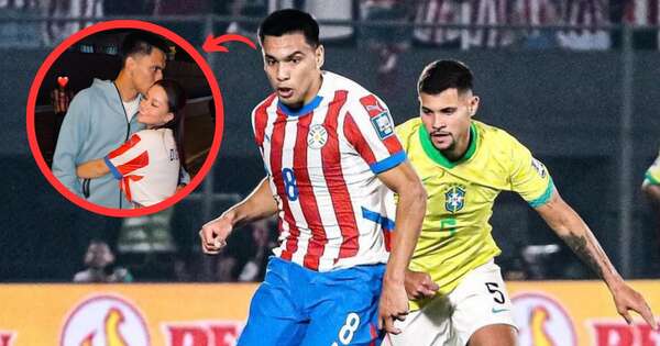 La Nación / El tierno abrazo que recibió Diego Gómez, tras anotar contra Brasil