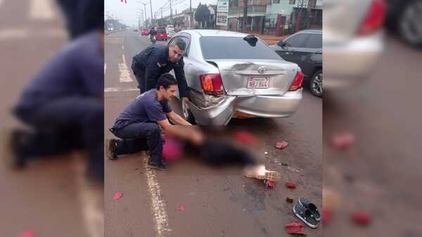Accidente en Ruta PY06 deja a una mujer herida en Encarnación
