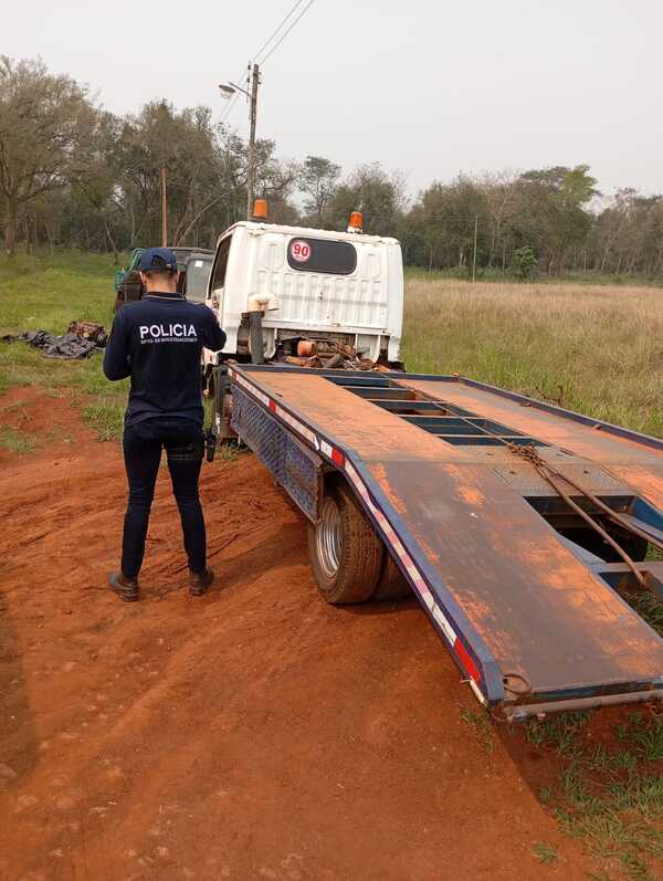 Incautan grúa sup. involucrada en hurto en Nueva Alborada