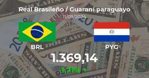 Real Brasileño / Guaraní paraguayo en Paraguay hoy: precio del 11 de septiembre - Cotizaciones - ABC Color