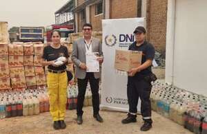 DNIT entregó a Bomberos Voluntarios productos no perecederos - Economía - ABC Color