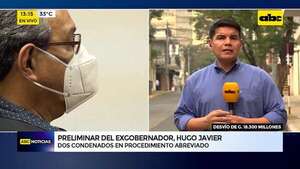 Preliminar de Hugo Javier: hubo “tragada” de G. 18.300 millones - ABC Noticias - ABC Color