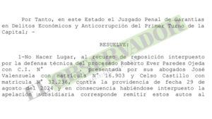 Juez rechazó reposición sobre providencia que admitió imputación a Armando Gómez 