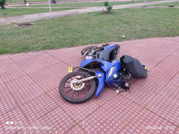 Motociclista en grave estado tras accidente sobre las avenidas Mcal. López y Japón