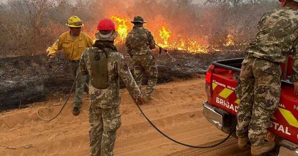 La Nación / Incendios forestales en zona de Chovoreca ya afectan a 157.000 hectáreas